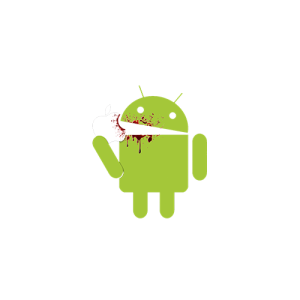 Android Eating Apple