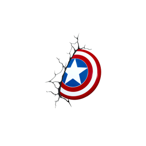 Captain America Shield into Wall