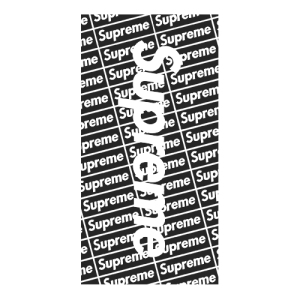 Supreme-pattern colour black case